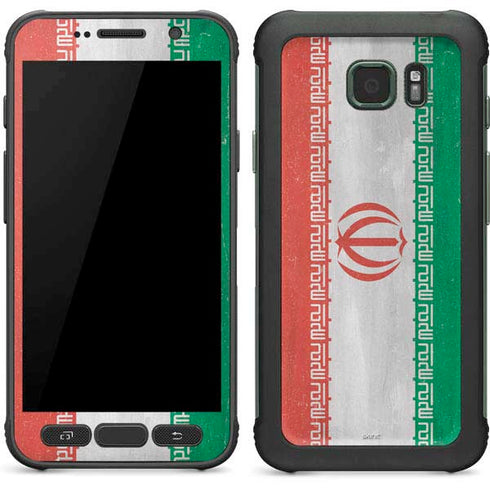 Iran Flag Distressed Galaxy S7 Active Skin